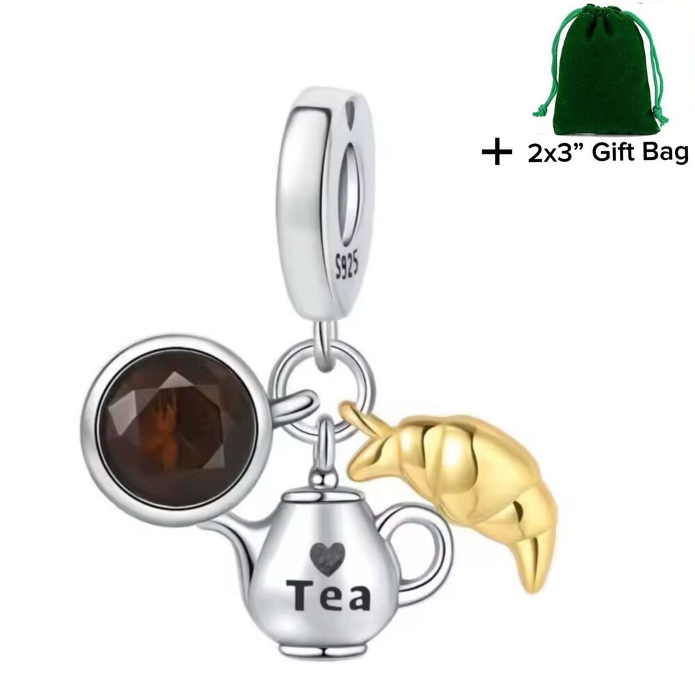Tea Dangle Charm | 925 Silver | Brand New